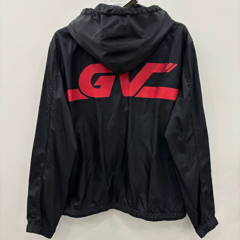 Givenchy Givenchy Size 52Red stripe lettering print hooded jacket 25 Size US XL / EU 56 / 4 - 6 Thumbnail
