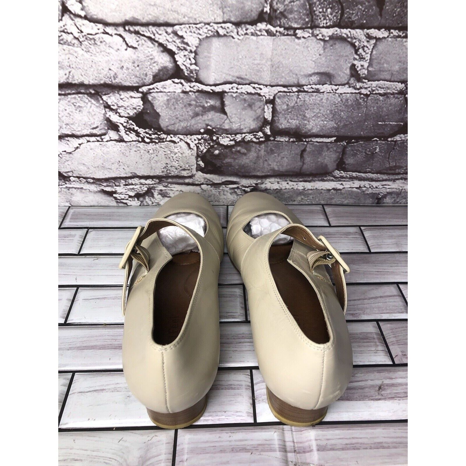 Beautiful Ful BeautiFeel Ivory Cream Leather Mary Jane Strap Pumps Shoes W Size US 9 / IT 39 - 5 Thumbnail