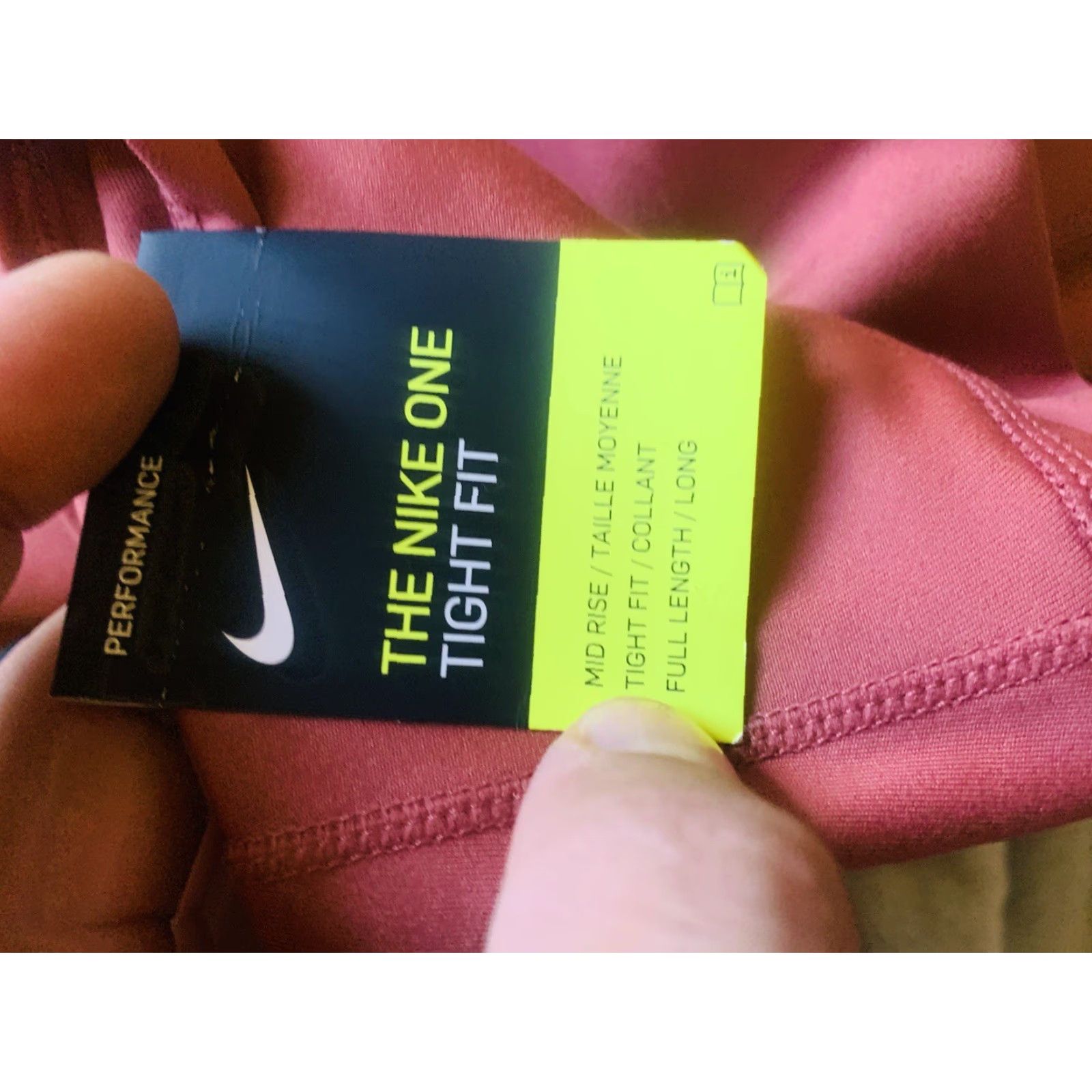 Nike **Nike Pink Tight Fit Performance Leggings** User: **Nike Tight Fit Pink Performance Leggings** Size 36" / US 14 / IT 50 - 7 Thumbnail