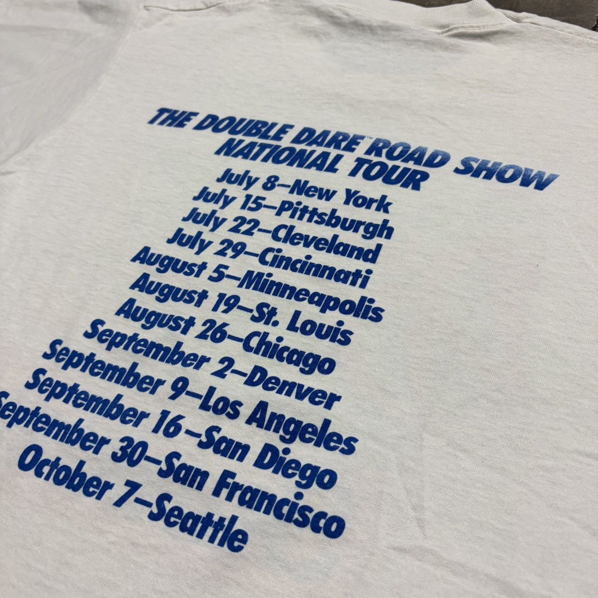 Nickelodeon Vintage Double Dare Nickelodeon Promo T Shirt Sunkist 80s Size US L / EU 52-54 / 3 - 9 Thumbnail
