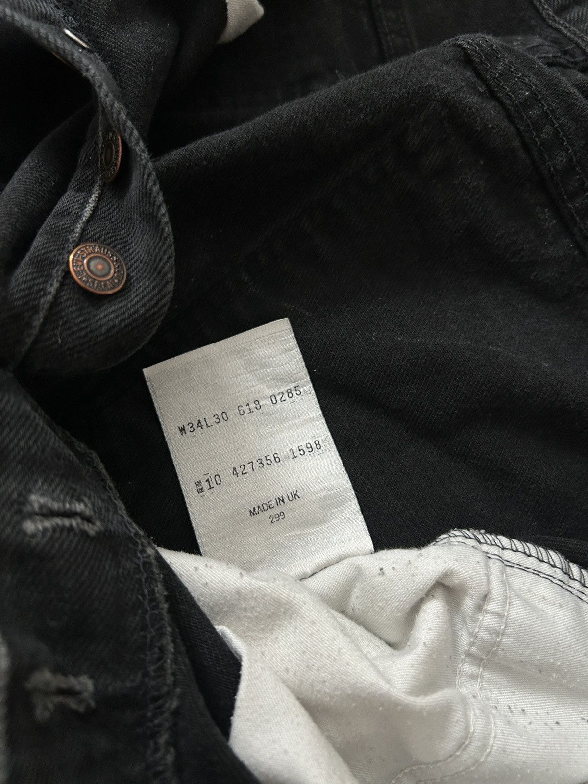 Levi's Vintage Levis 618 black washed jeans mens rare Size US 32 / EU 48 - 7 Thumbnail