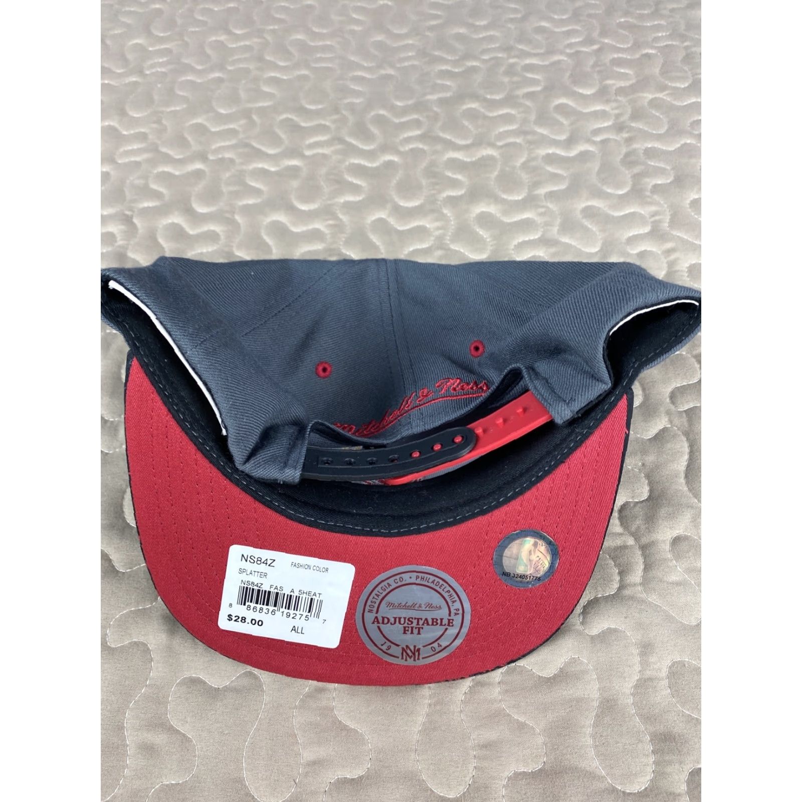 Mitchell & Ness Mitchell & Ness Miami Heat Hat Snapback NBA Cap NEW Size ONE SIZE - 2 Thumbnail