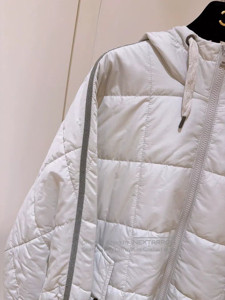 Brunello Cucinelli Brunello Cucinelli Pearl embellished quilted checkered pon Size XXS / US 00 / IT 34 - 3 Thumbnail