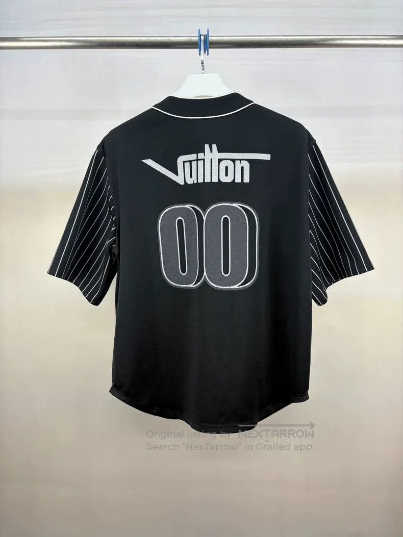 Louis Vuitton Louis Vuitton Black Printed Baseball Short Sleeve Shirt Size US L / EU 52-54 / 3 - 2 Thumbnail