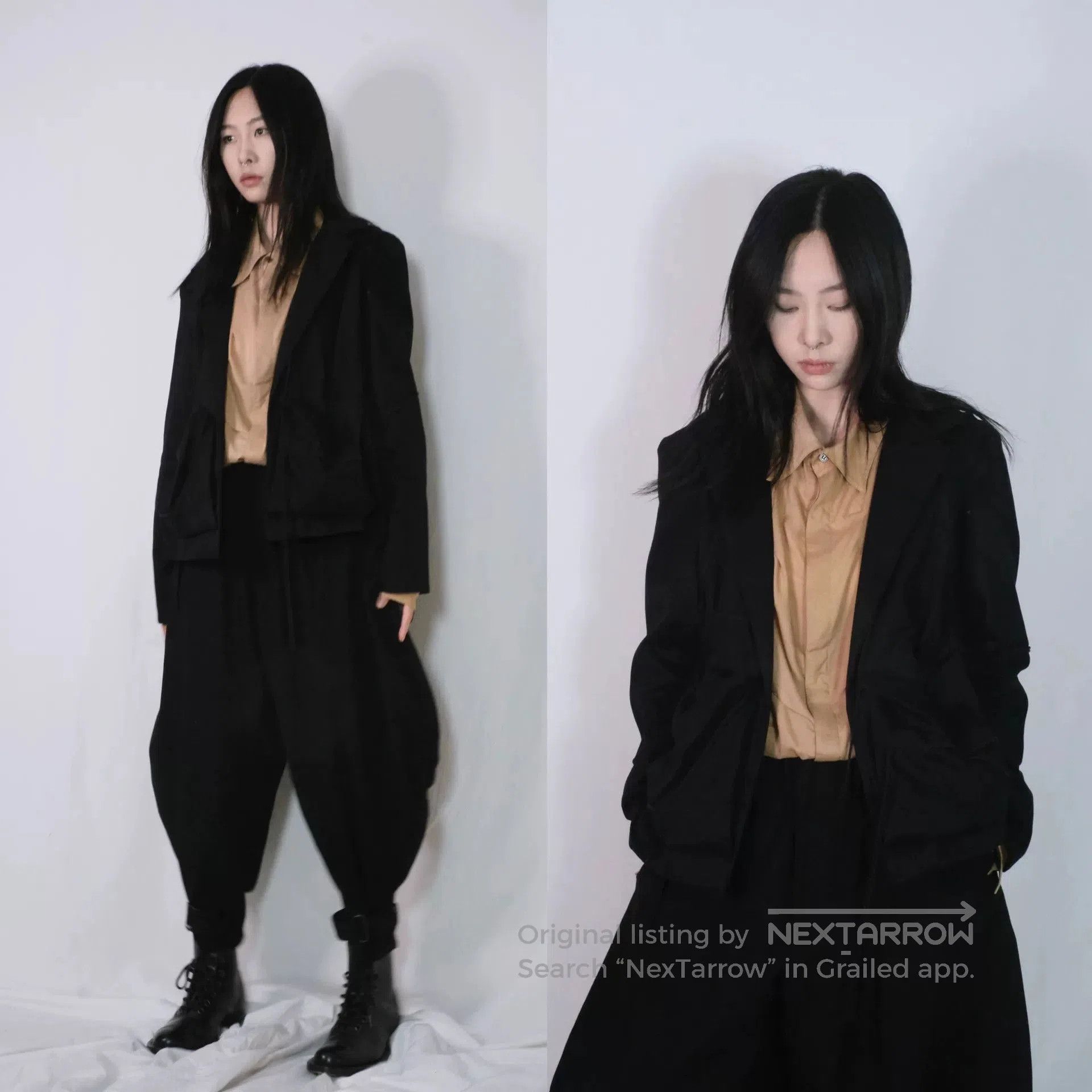 Yohji Yamamoto Asymmetrical Pocketed Jacket by Yohji Yamamoto. Size M / US 6-8 / IT 42-44 - 3 Thumbnail