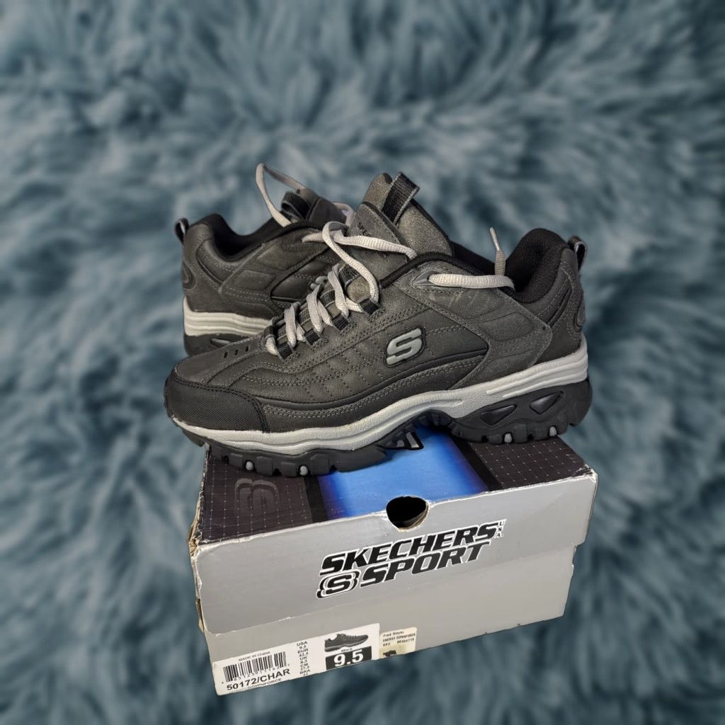 SKECHERS Skechers Energy Downforce Men 9.5 Sneaker Athletic Black Box Rare Sports Boxing Skechers Mens Size US 10 / EU 43 - 1 Thumbnail
