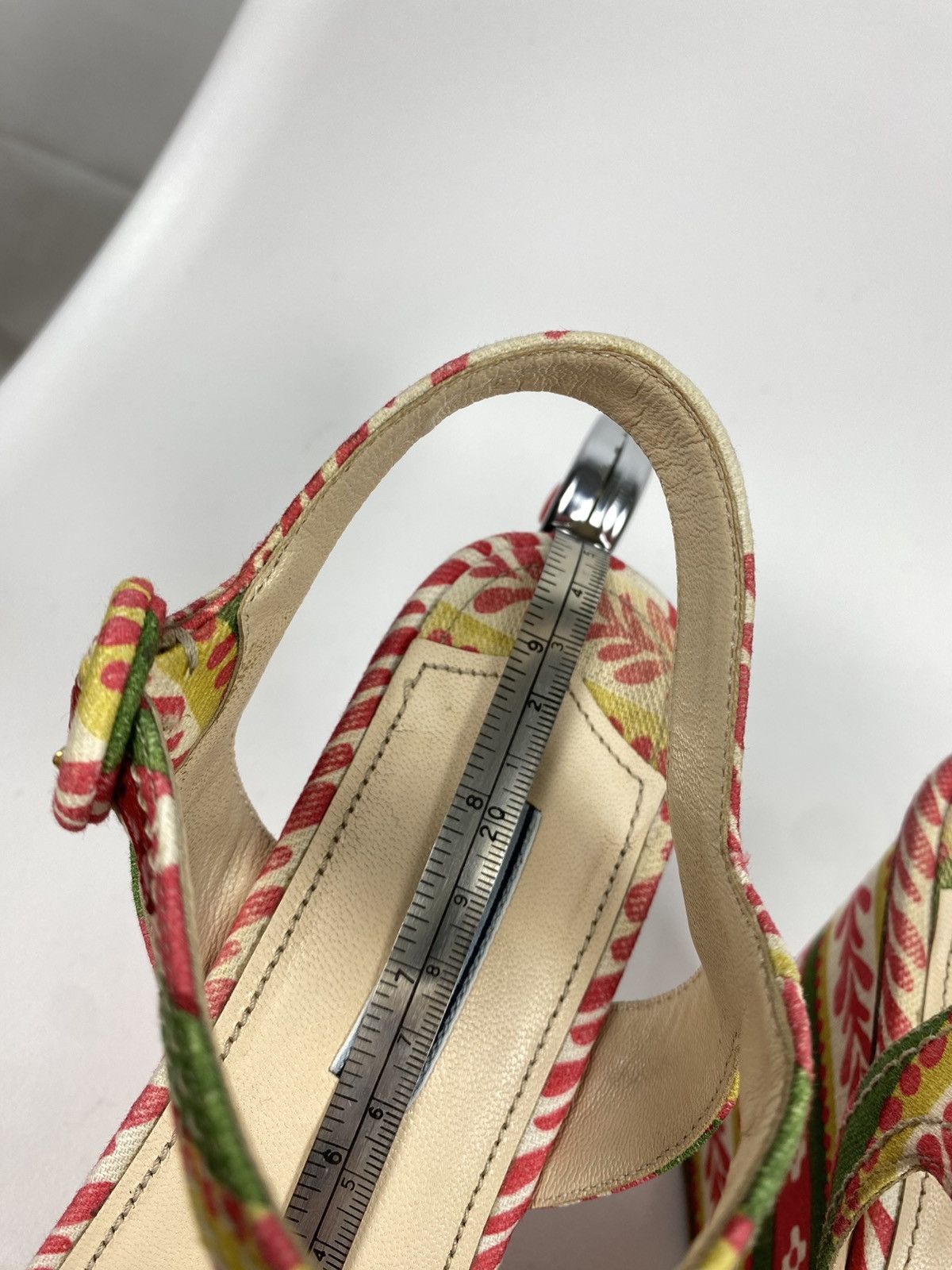 Prada Prada Platform Sandals Cloth Wedges Printed size 38 Size US 8 / IT 38 - 13 Thumbnail