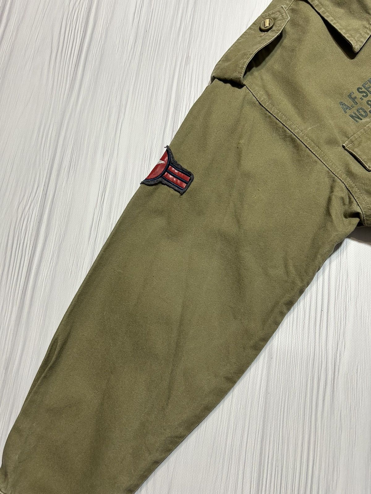 Avirex Vintage Military Avirex USA Army Patch Button Up Jacket Size US M / EU 48-50 / 2 - 14 Thumbnail