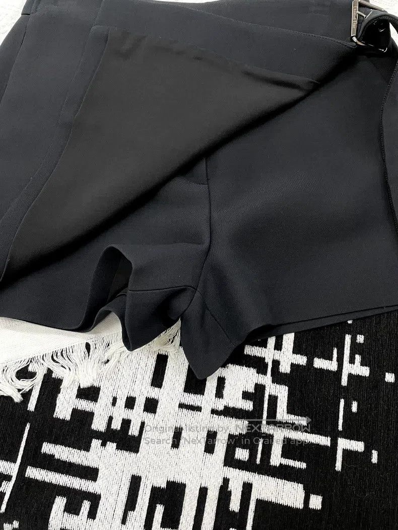 Dior Dior Black belt tie skirt pants Size 25" / US 0 / IT 36 - 3 Thumbnail