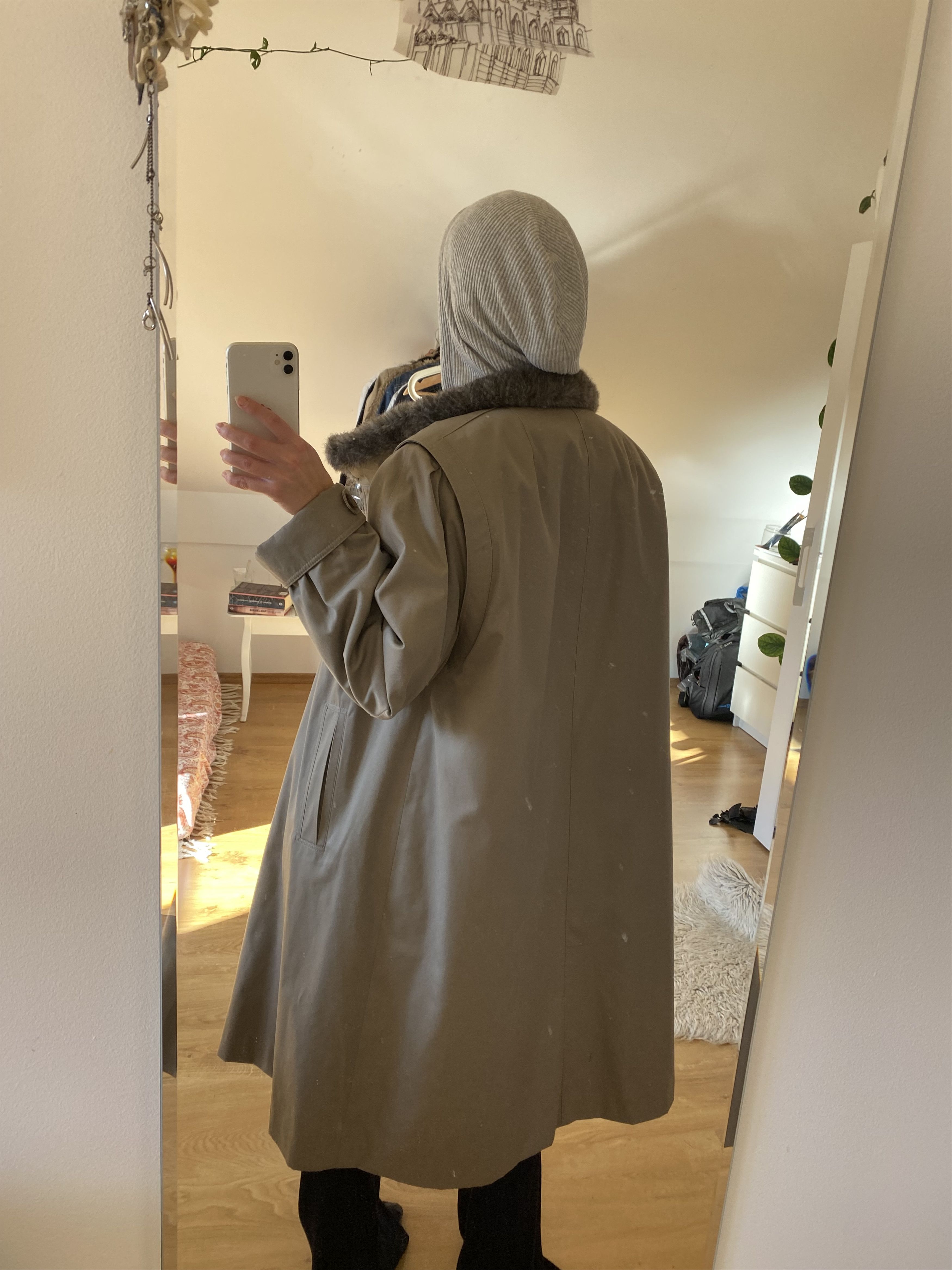 Designer Delmod coat lined with Jolipel faux fur Size M / US 6-8 / IT 42-44 - 6 Thumbnail