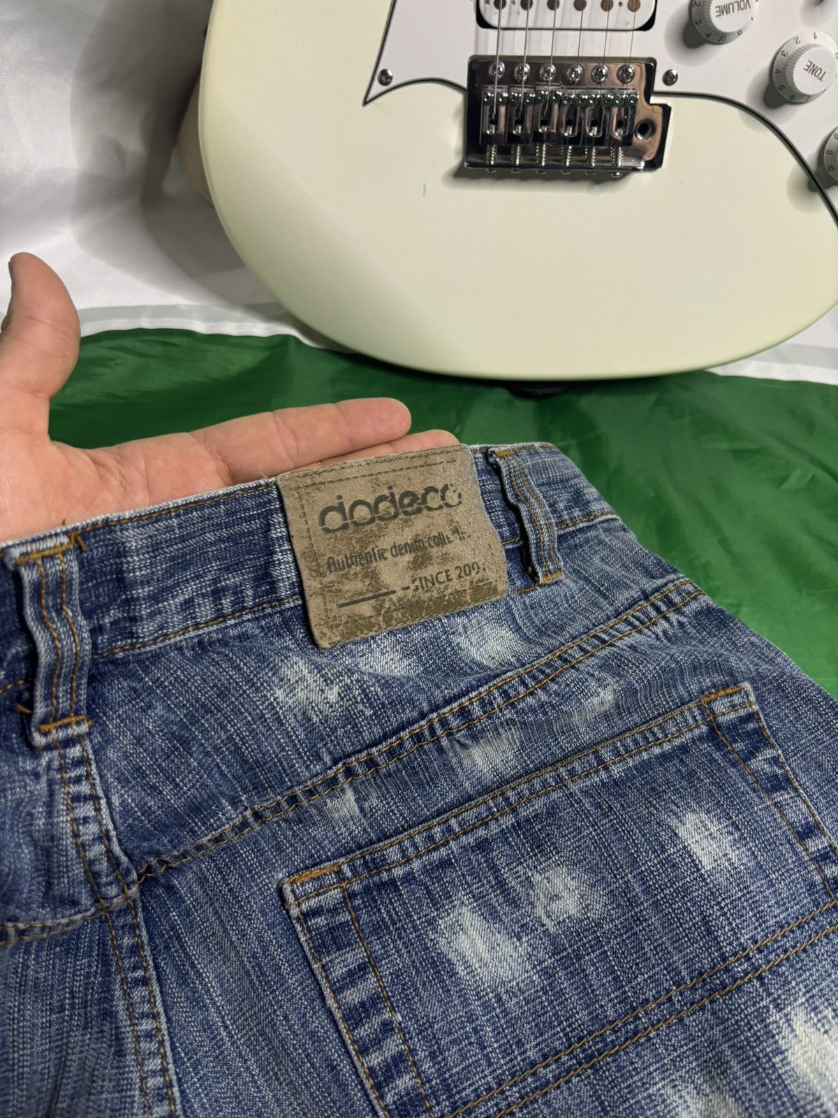 JNCO Vintage Y2K DODECA Faded baggy wide leg embroidered jeans Size US 36 / EU 52 - 7 Thumbnail
