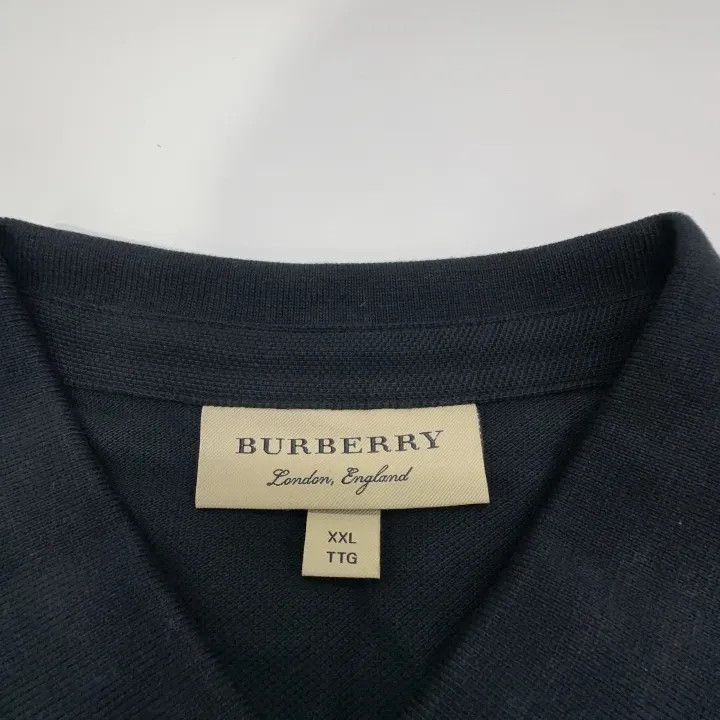 Burberry Burberry Burberry Black Embroidered Logo Polo Shirt-2507 Size US XXL / EU 58 / 5 - 8 Thumbnail