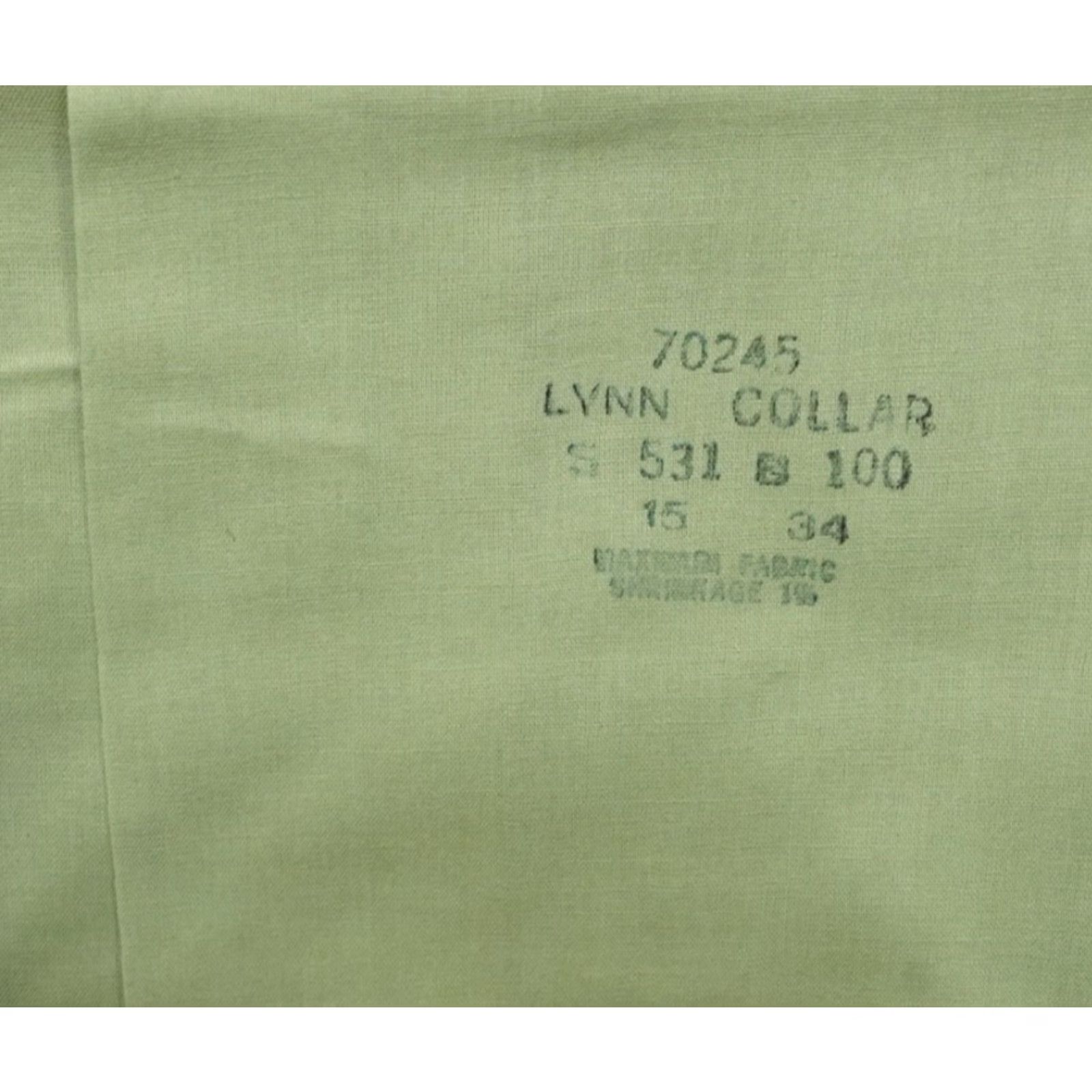Sears VINTAGE Sears Shirt 15 34 Green 70s Men’s Button-Front Cotton Blend NWT Vintage Sears Men’s Store Shirt 15 34 Green Perma Prest Dress Comfort Size 40R - 4 Thumbnail