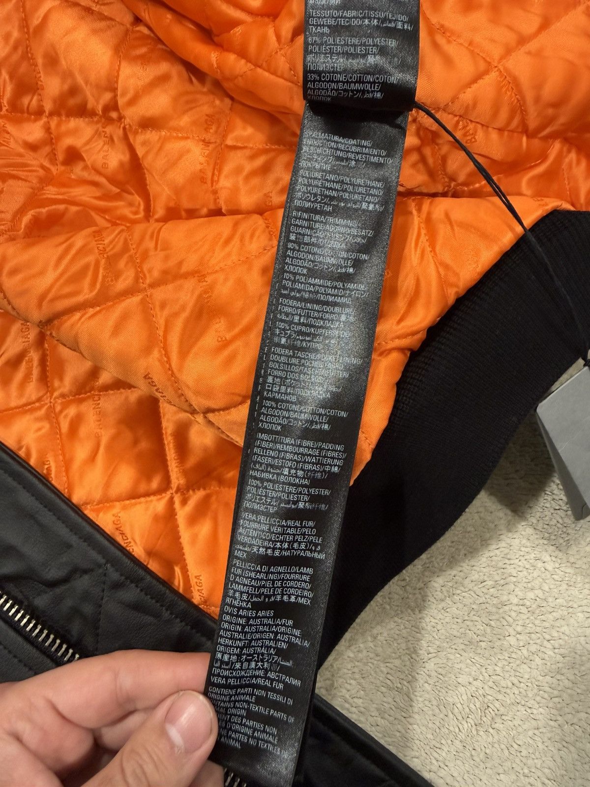 Balenciaga Balenciaga Oversized Grainy Cactus Leather Quilted Jacket Size US M / EU 48-50 / 2 - 15 Thumbnail