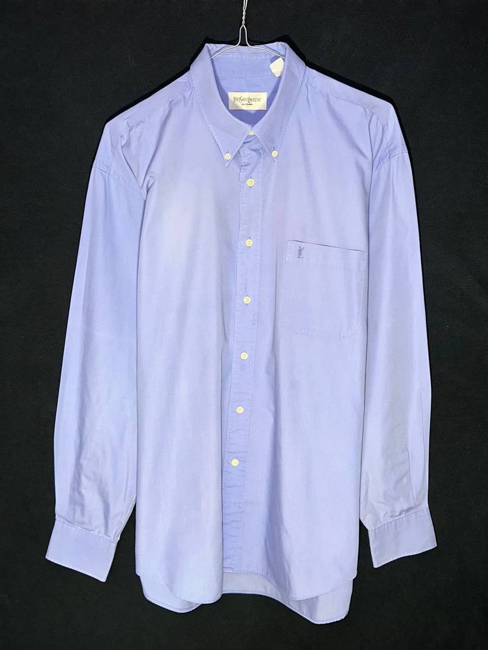 Vintage × Yves Saint Laurent Yves Saint Laurent vintage shirt buttons ysl long sleeve Size US XL / EU 56 / 4 - 1 Thumbnail