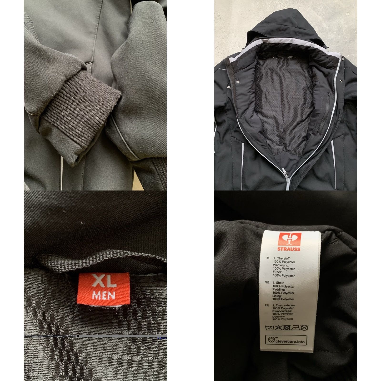 Vintage ENGELBERT STRAUSS WORKWEAR INSULATED JACKET MEN XL BLACK Bomber Jacket Mens XL Size US XL / EU 56 / 4 - 8 Thumbnail