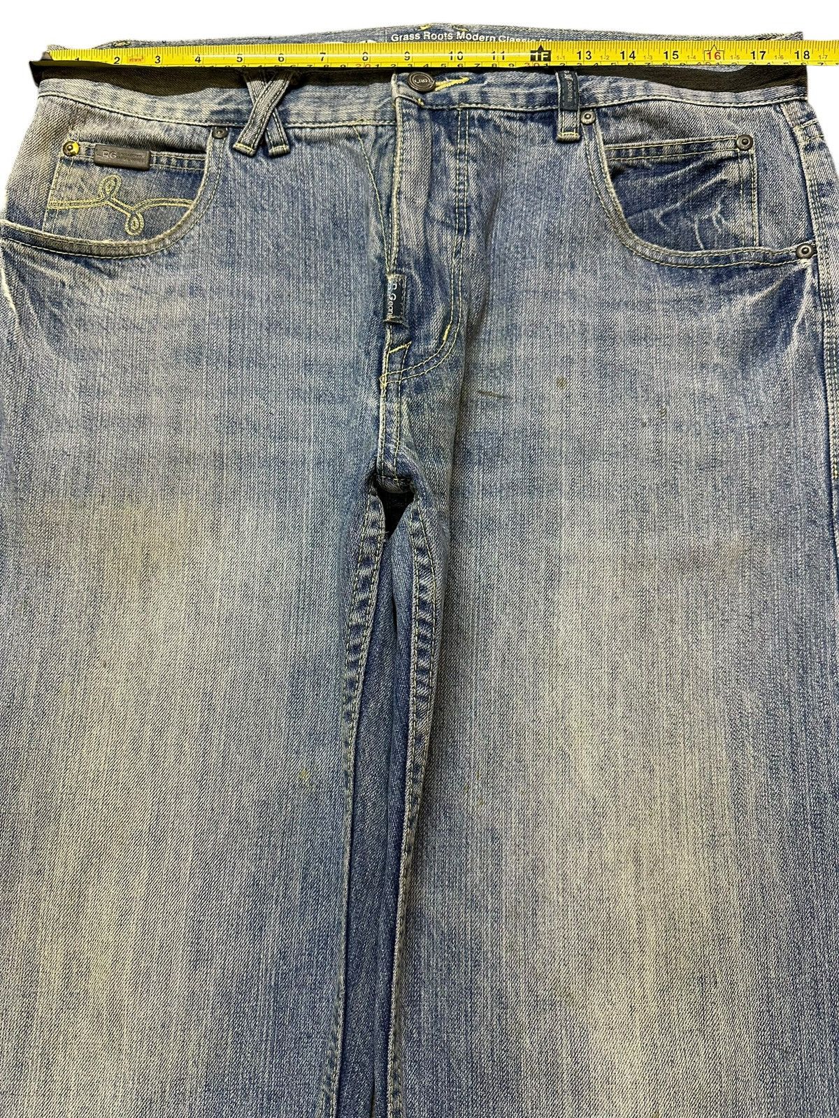 Sugar Cane Vintage Japanese Brand Mud Faded Wash Style Baggy Jeans Size US 36 / EU 52 - 13 Thumbnail