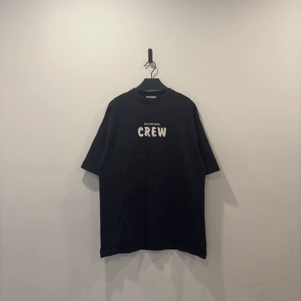 Balenciaga Balenciaga Black Crew Short Sleeve Size US S / EU 44-46 / 1 - 1 Thumbnail