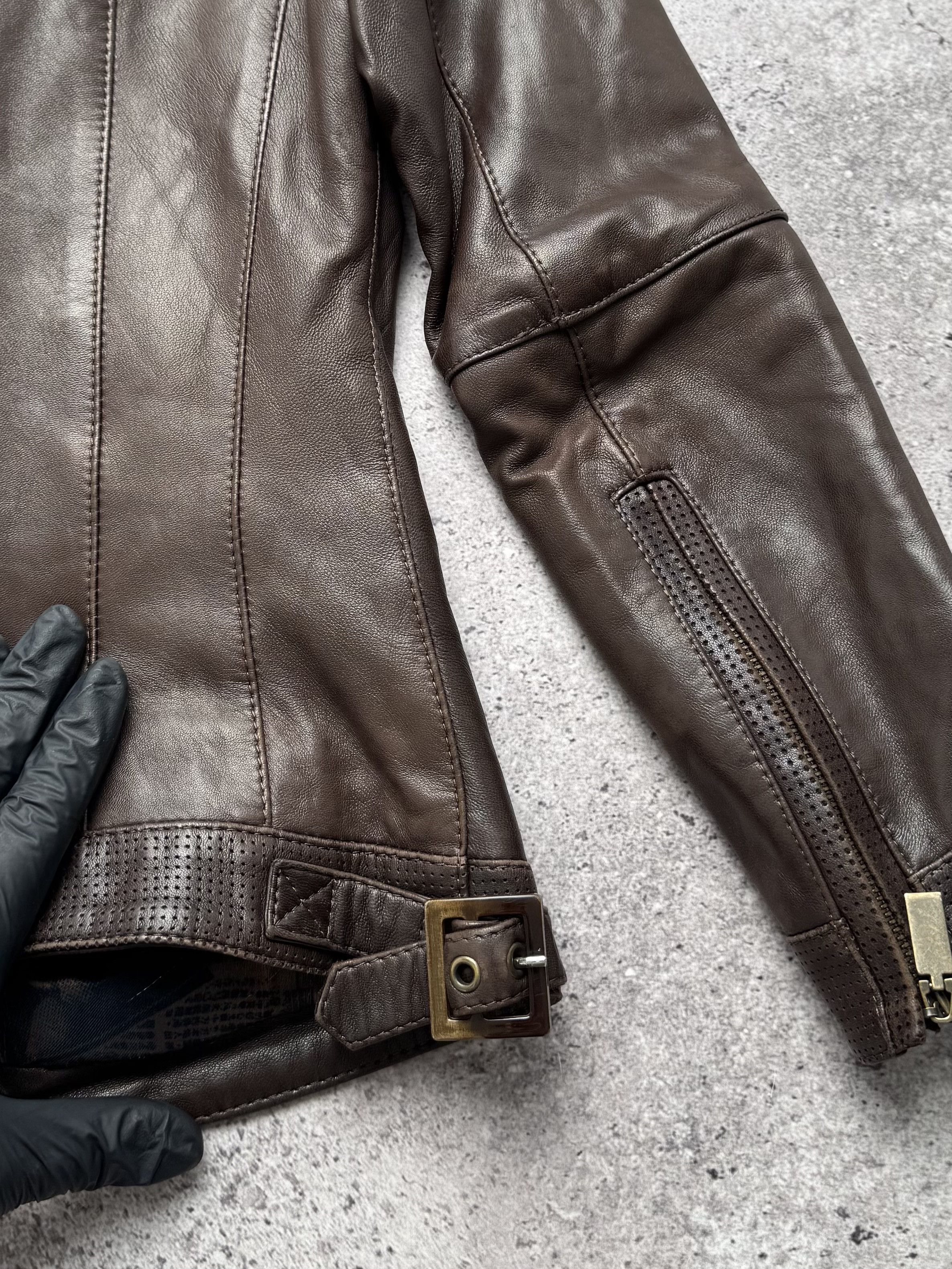 Vintage Vintage Leather Jacked With Zippers C5(V408)(E8) Size XS / US 0-2 / IT 36-38 - 12 Thumbnail