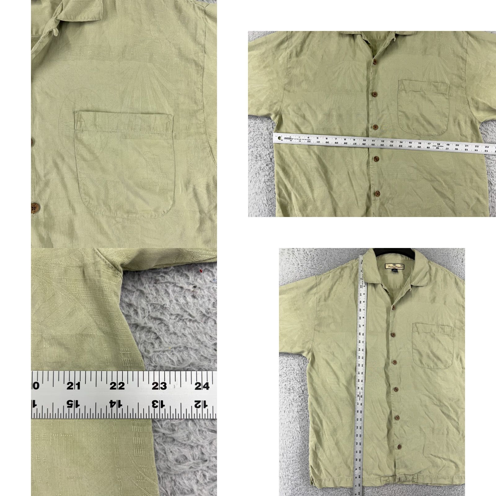 Tommy Bahama Tommy Bahama Shirt Men Medium Green Palm Cocktail Print Hawaiian Vacation Beach Size US M / EU 48-50 / 2 - 8 Thumbnail