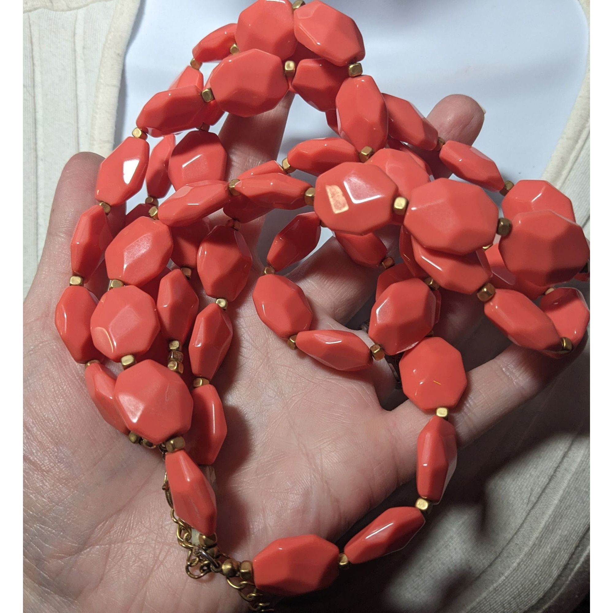Other Premier Designs Chunky Beaded Coral And Gold Tone Multilayer Size ONE SIZE - 5 Thumbnail