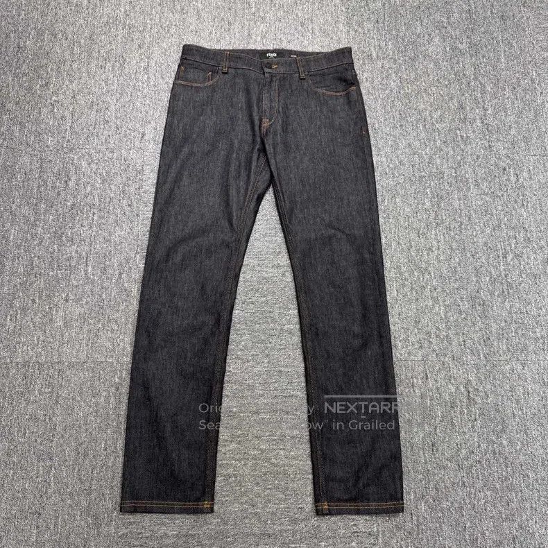 Fendi Fendi Golden Monogram Denim Pants Size US 33 - 1 Thumbnail