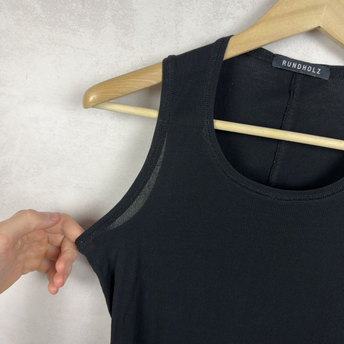 Rundholz Rundholz Black Ribbed Sleeveless Top Size S(?) Size S / US 4 / IT 40 - 11 Thumbnail