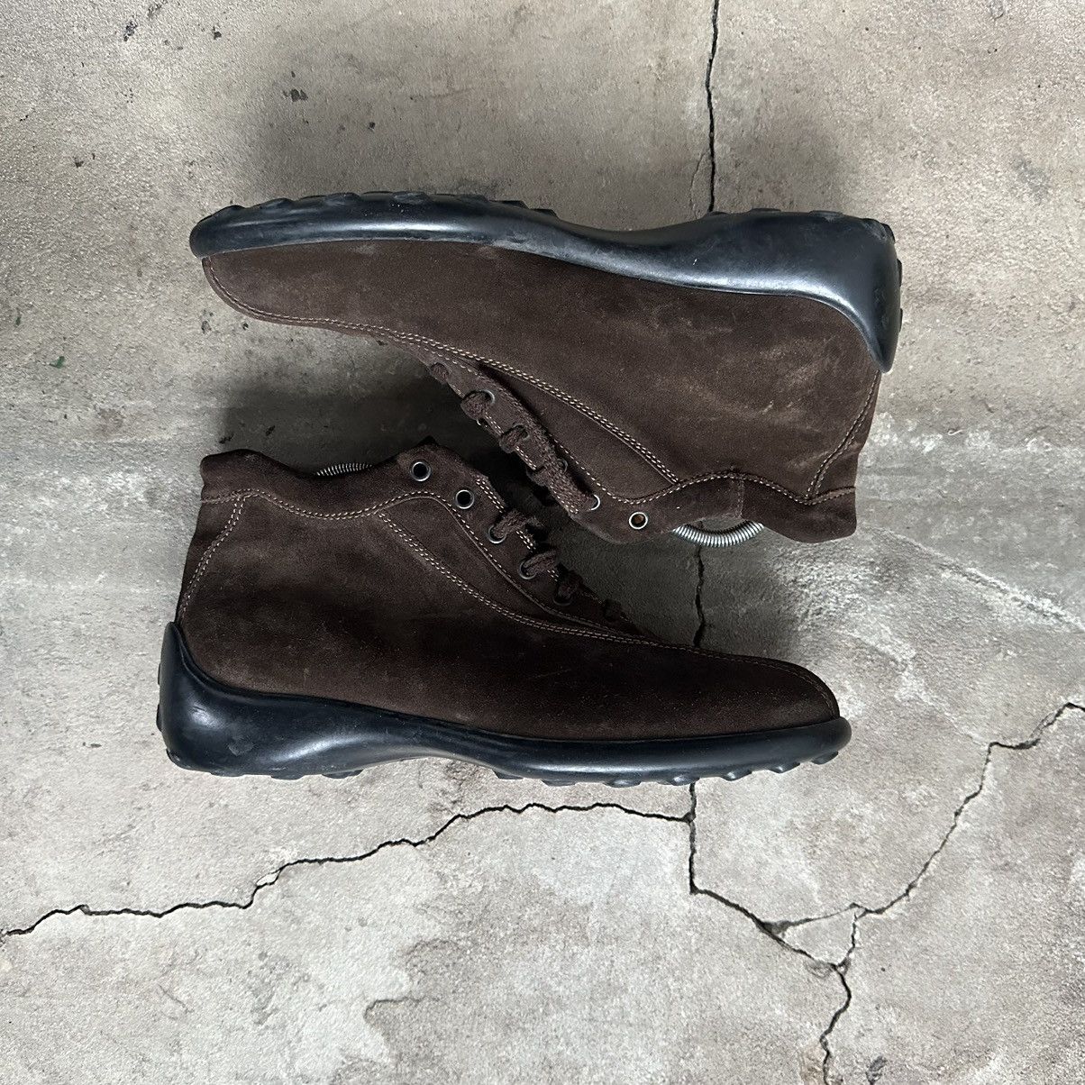 Tod's Brown Suede chunky sole Chukka Lace Up Shoes Size US 8 / EU 41 - 8 Thumbnail