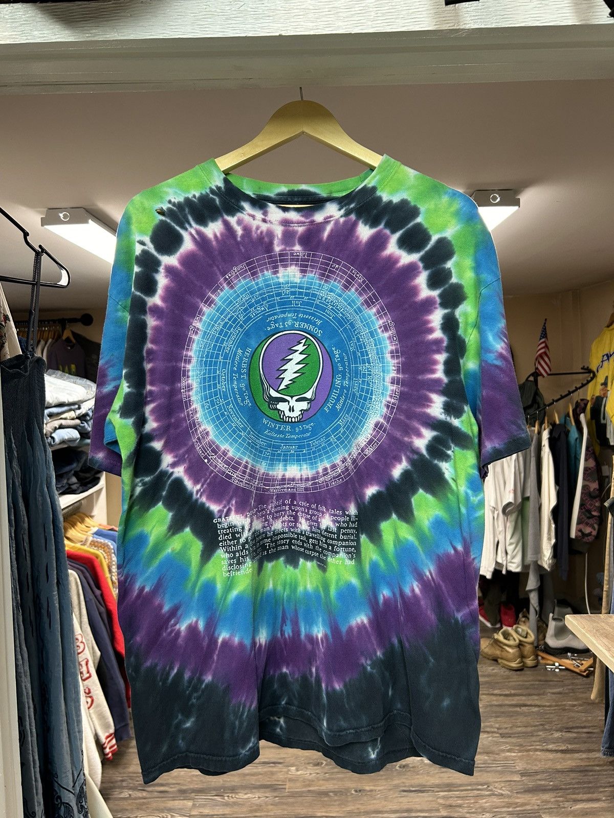 Image of 90's Vintage Grateful Dead Tie-Dye Graphic T-Shirt in Tie Dye, Men's (Size XL)