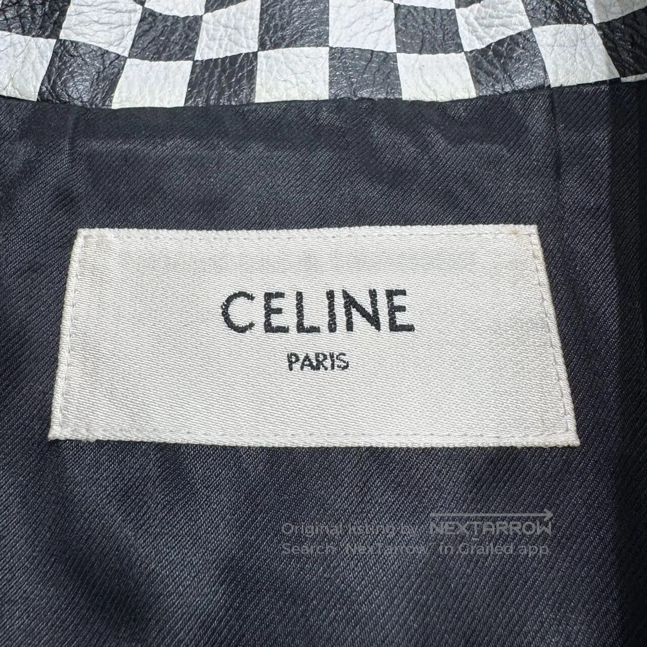 Celine celine checkered studded leather motorcycle jacket. Size US L / EU 52-54 / 3 - 3 Thumbnail
