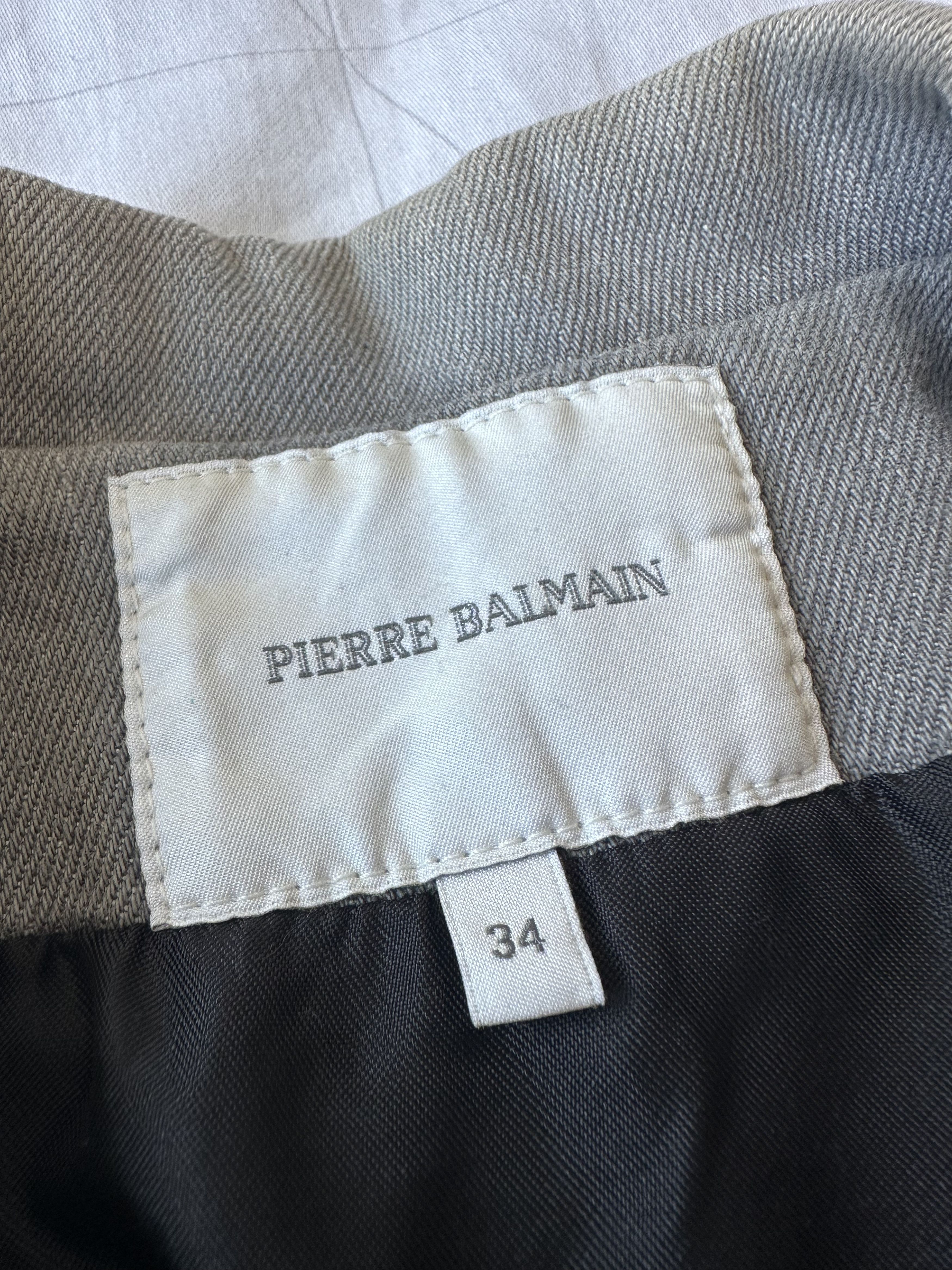 Pierre Balmain Pierre Balmain Spikes Studded Zip Denim Vest Jacket Archive Size XS / US 0-2 / IT 36-38 - 8 Thumbnail