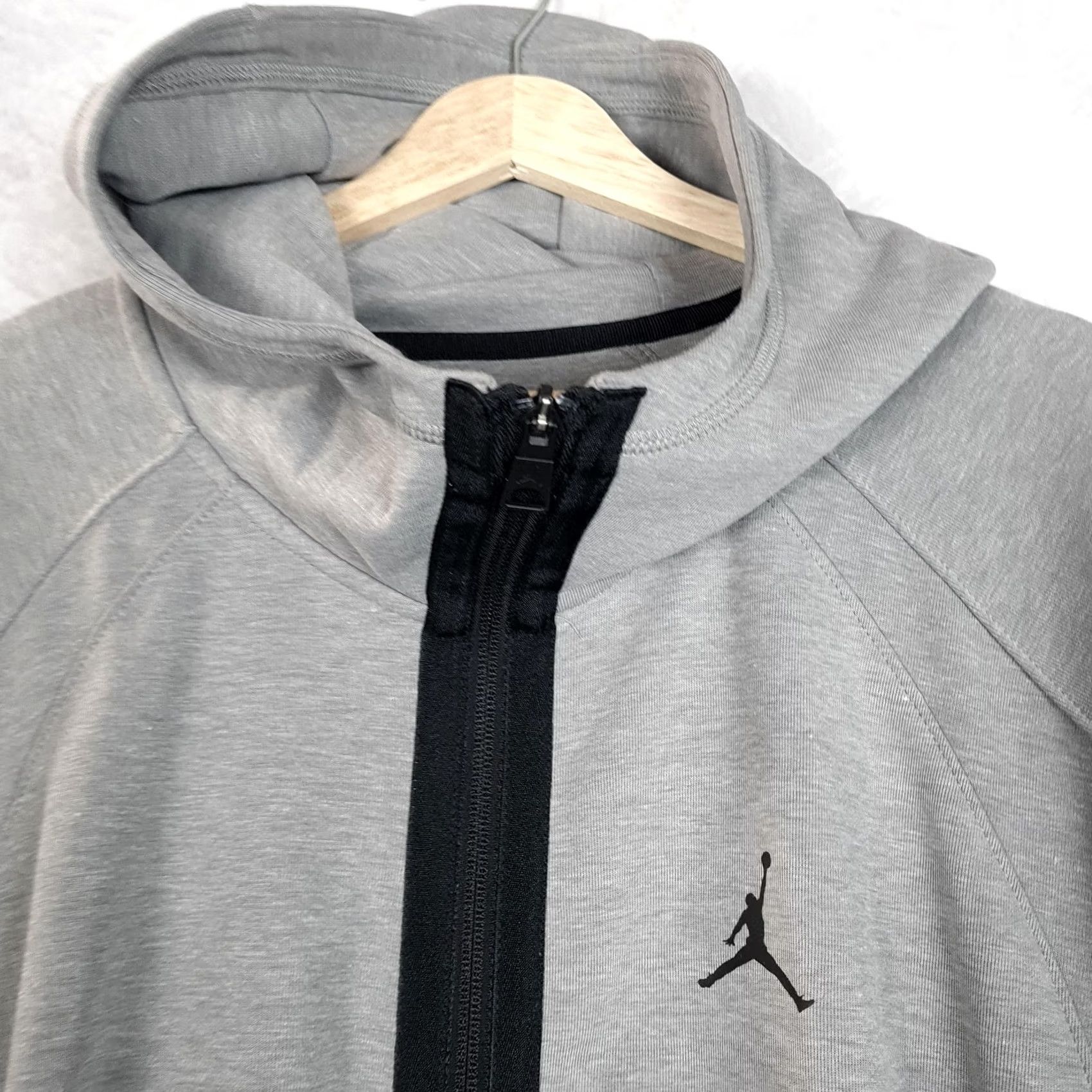 Jordan Brand Jordan Dri-FIT Hoodie Mens 2XL Gray Full Zip Jumpman Sweatshirt Size US XXL / EU 58 / 5 - 2 Thumbnail