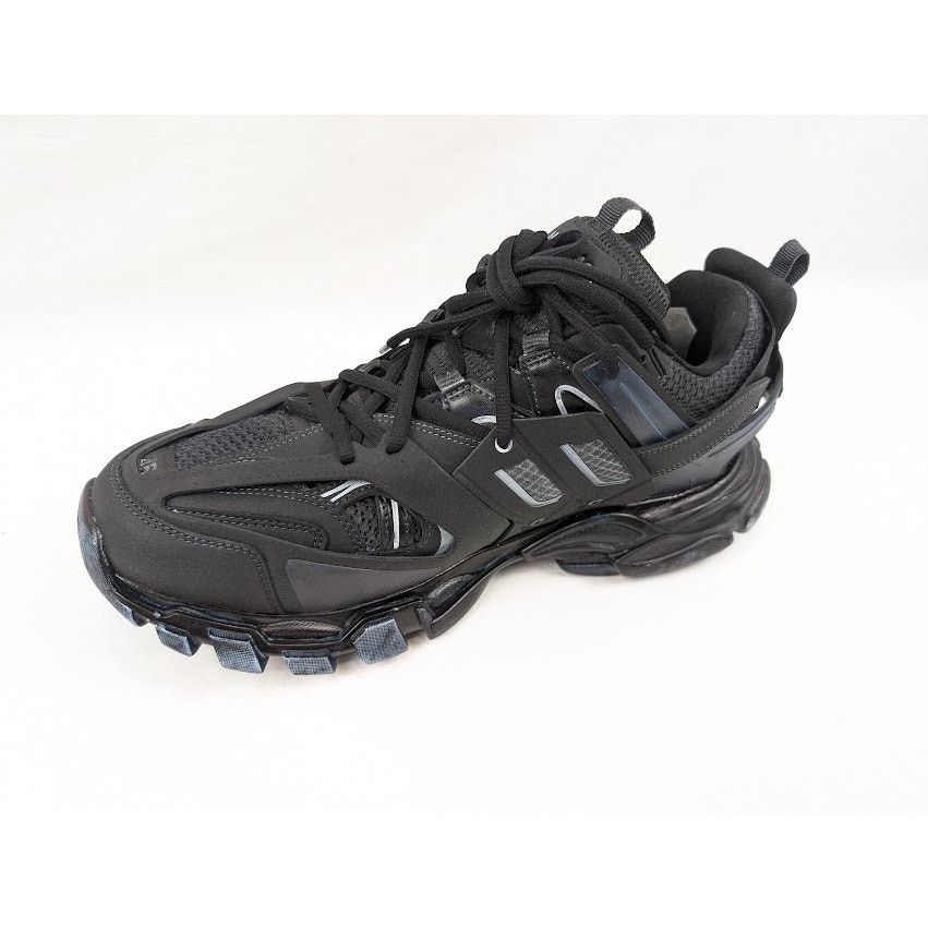 Balenciaga o1rshd1 Track Low-Top Sneakers in Faded Black Size US 12 / EU 45 - 9 Thumbnail