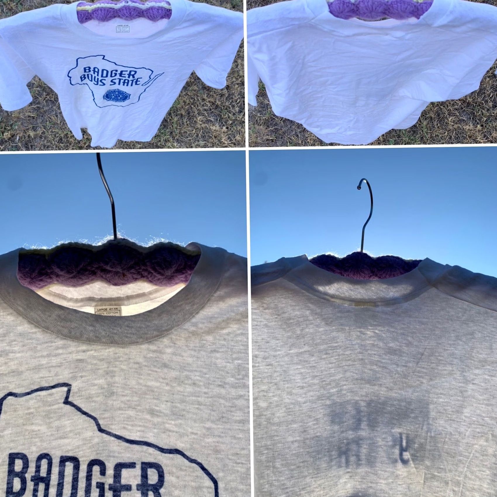Vintage VINTAGE Badger Boys State American Legion US T Shirt Thin Single Stitch RN 13765 Mens L White 100% Cotton Short Sleeve Made in USA Size L Size US L / EU 52-54 / 3 - 4 Thumbnail