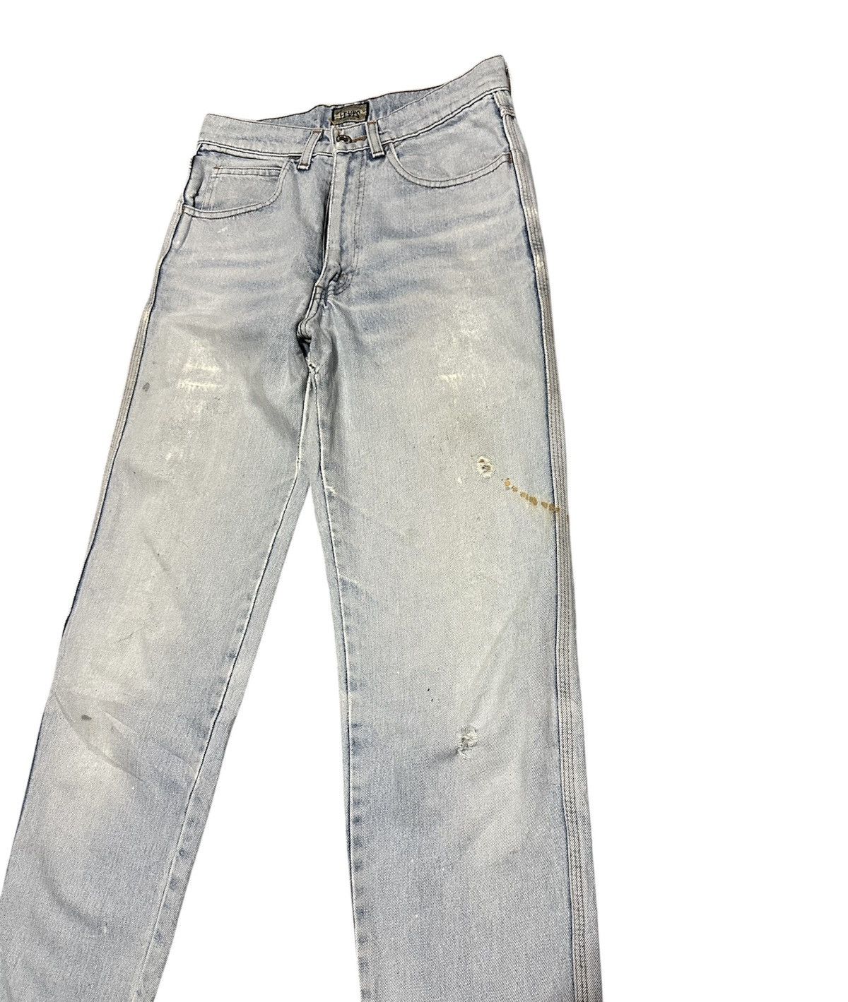 Levi's Vintage 90s Levis 636 Big E Silver Tab Tapered Leg Jeans Size US 28 / EU 44 - 3 Thumbnail