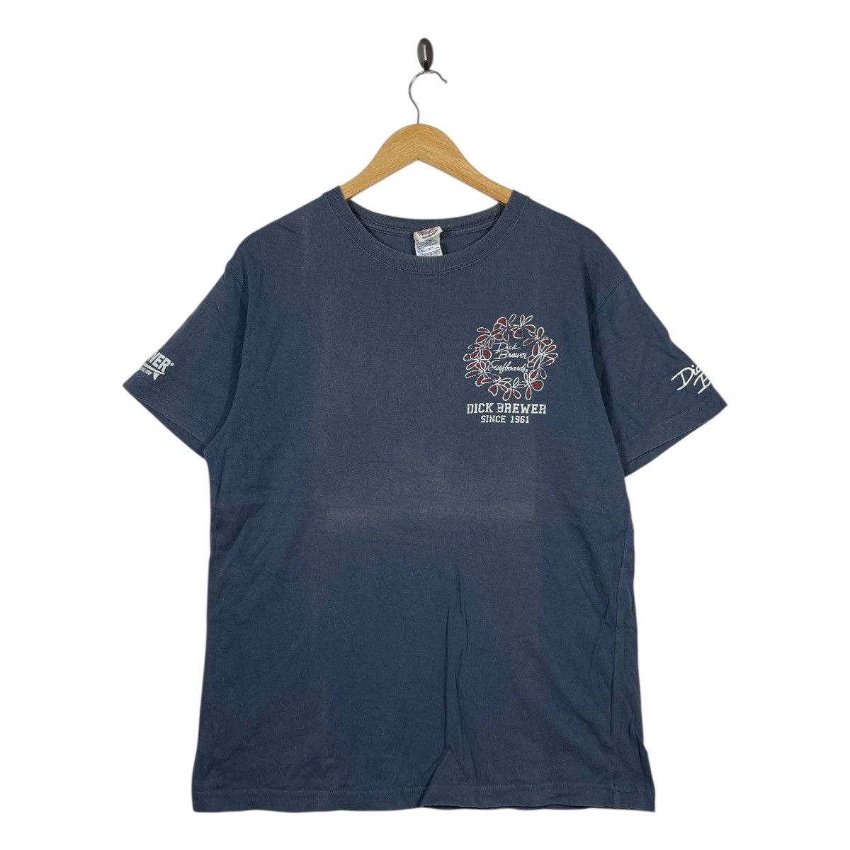 Vintage Dick Brewer Surfboards T-Shirt Vintage Style Navy Graphic Size US L / EU 52-54 / 3 - 1 Thumbnail