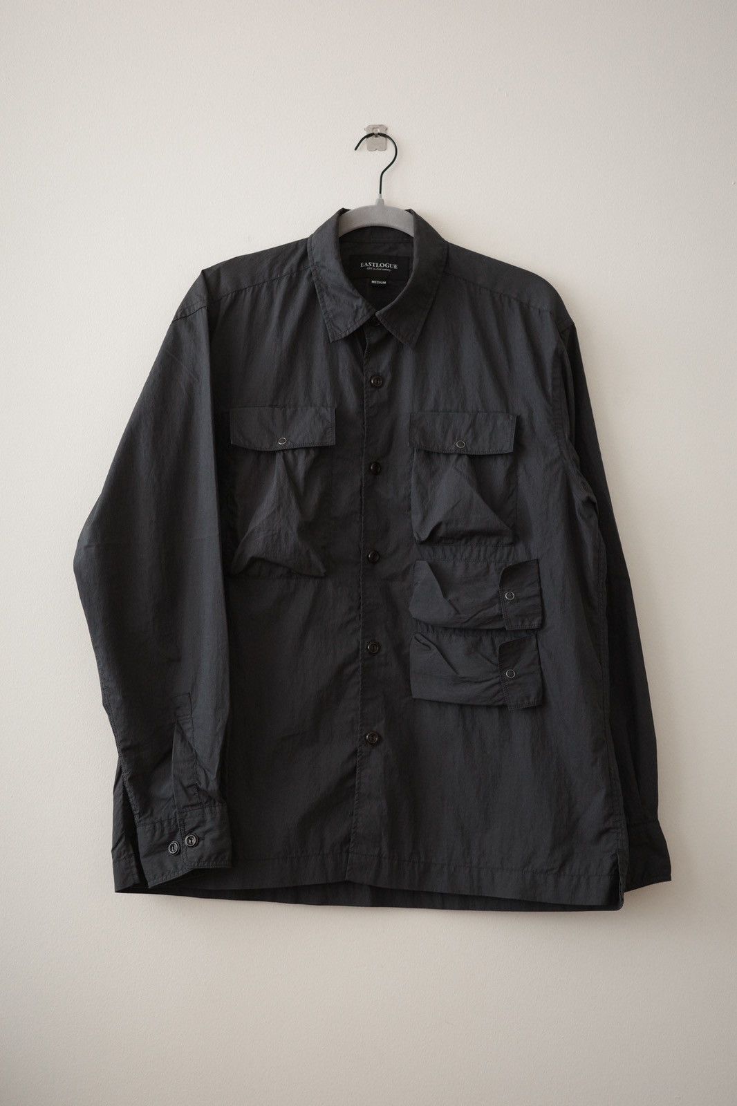 EASTLOGUE Eastlogue - Cargo pocket shirt - Black 1720SSSH06 Size US M / EU 48-50 / 2 - 1 Thumbnail
