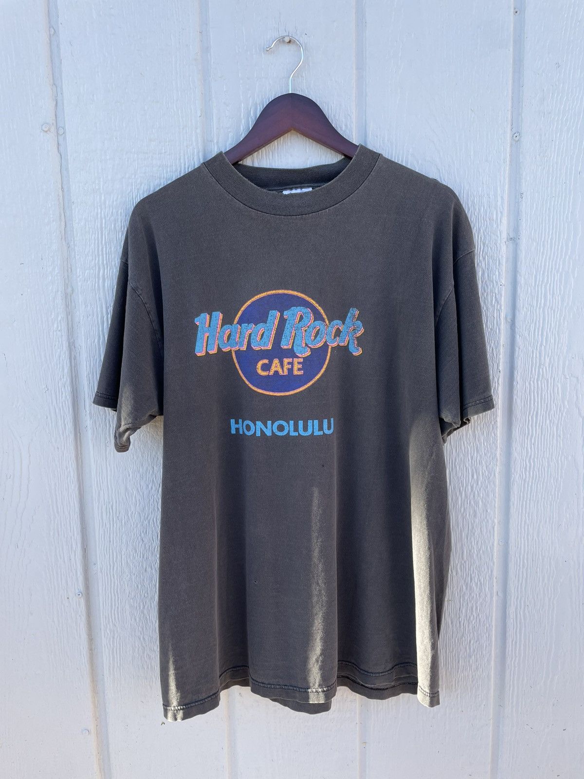 Tultex Vintage 90s Men’s Hard Rock Black Faded Shirt Xl 23 X 29.5 Size US XL / EU 56 / 4 - 1 Thumbnail