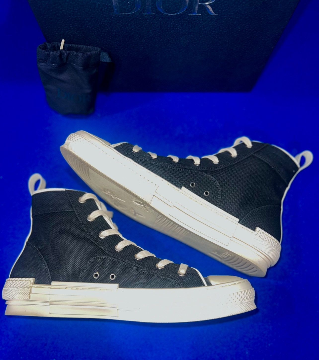 Dior Cactus Jack B23 High Top Logo Sneakers Size US 11 / EU 44 - 3 Thumbnail