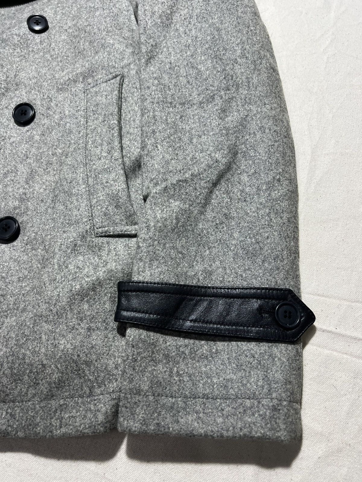 Tete Homme Tête Homme wool-blend double-breasted peacoat with zipper Size US M / EU 48-50 / 2 - 3 Thumbnail