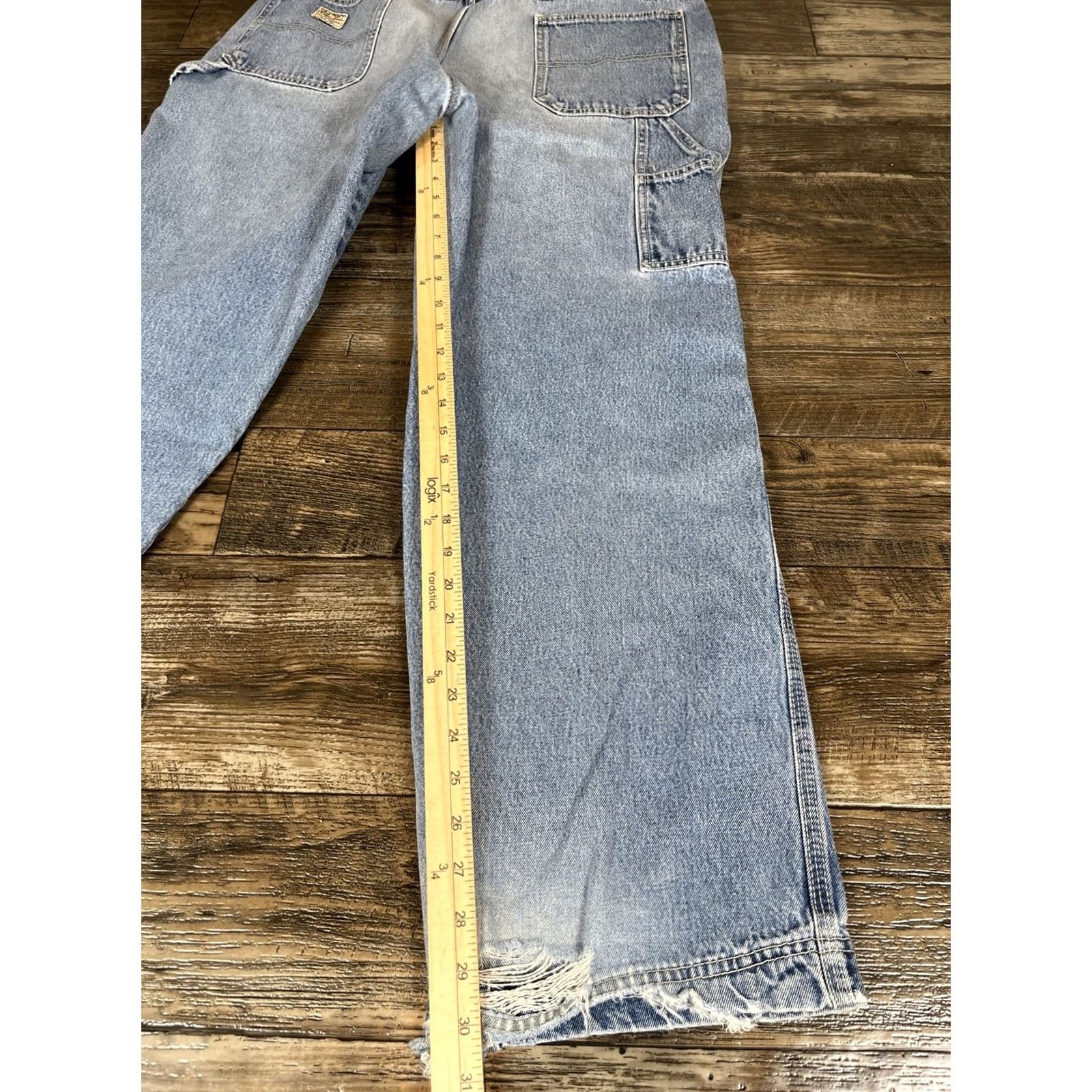 Old Navy VINTAGE Old Navy Jeans Men 34x31 Denim 5-Pocket Distressed Straight 90s Grunge Blue Waist 31 Inseam 31 Regular Size 34x31 Size US 34 / EU 50 - 2 Thumbnail