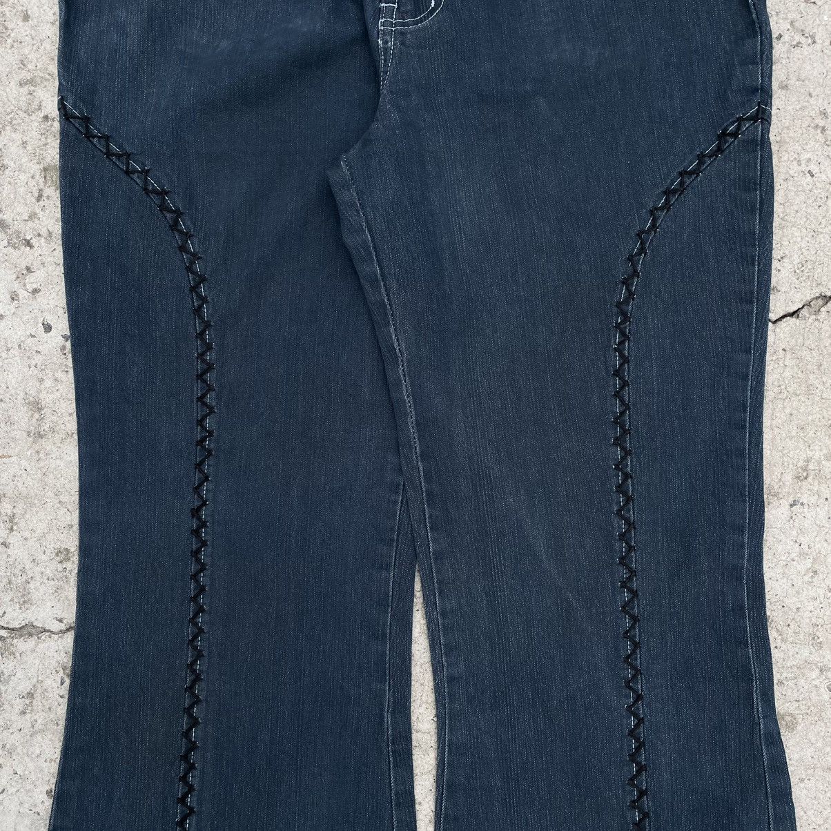 Y/Project Vintage Women’s Junlian Flared Crazy Jeans Size L 00s USA Size 27" / US 4 / IT 40 - 6 Thumbnail