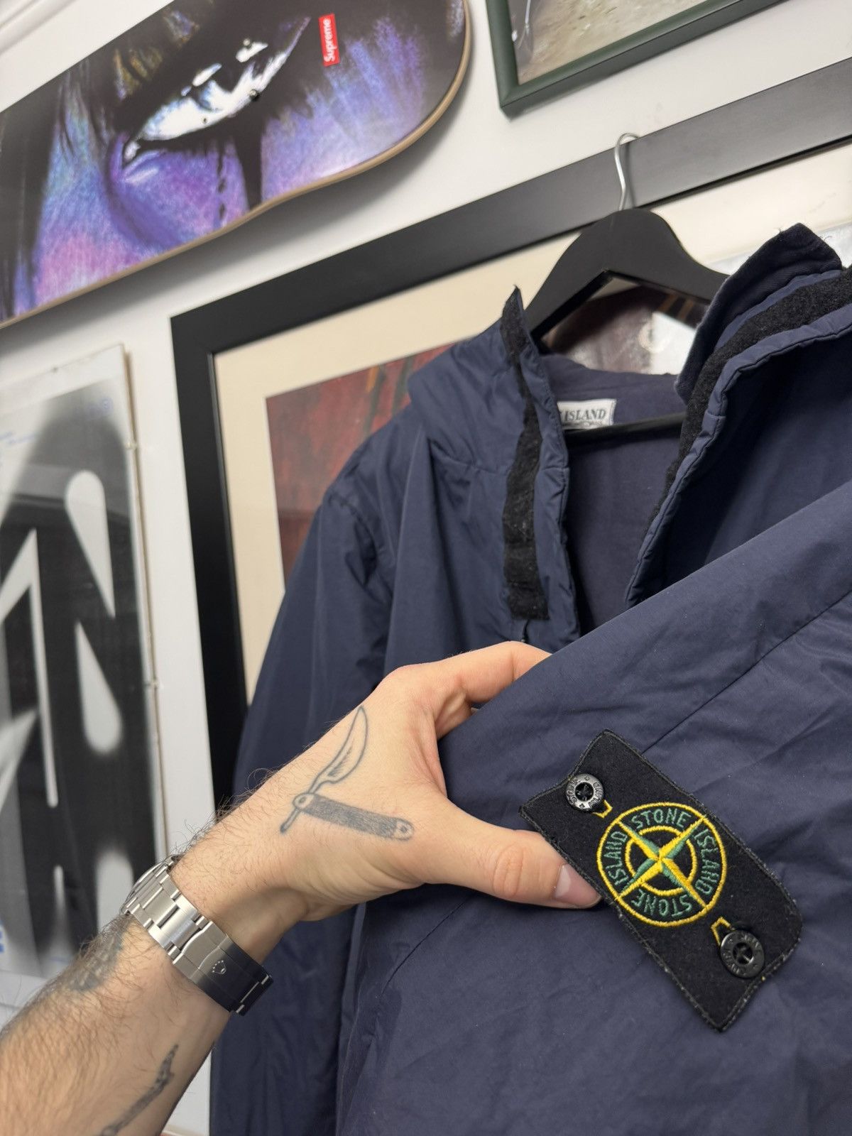 Stone Island FW01 Vintage Stone Island Jacket Casual Archive Navy Blue Size US M / EU 48-50 / 2 - 5 Thumbnail