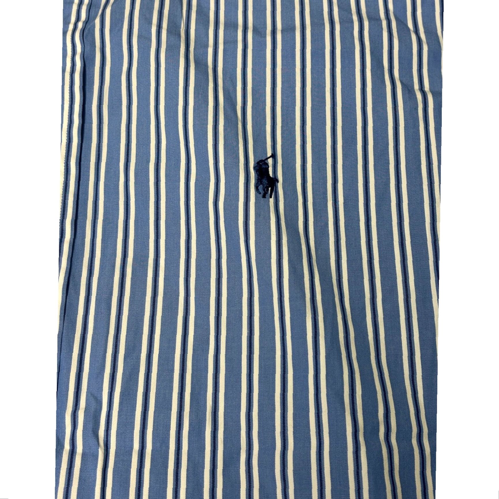 Ralph Lauren VINTAGE Ralph Lauren Striped Button-Down Shirt Men L Blue White Stripes Classic Fit Size US L / EU 52-54 / 3 - 2 Thumbnail