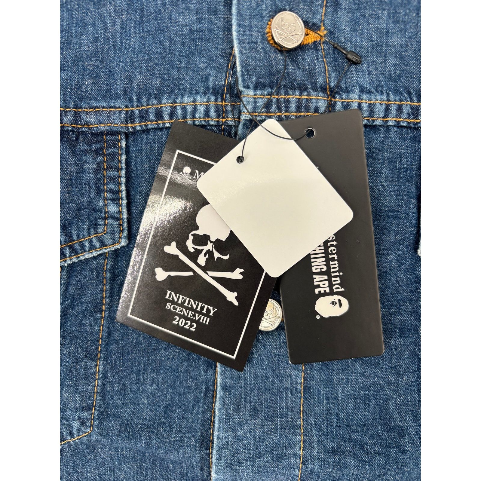Mastermind Japan Mastermind World Light Ounce Indigo Denim Shirt Size Large Size US L / EU 52-54 / 3 - 6 Thumbnail