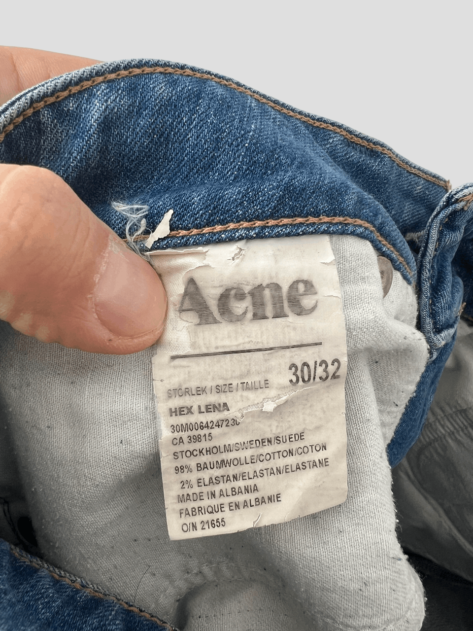 Acne Studios Acne Studios Hex Lena Denim Shorts 30x32 Size 30" / US 8 / IT 44 - 6 Thumbnail