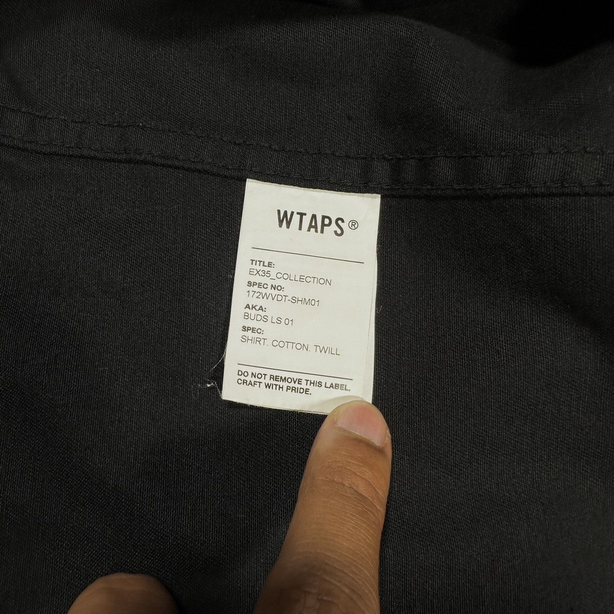 Japanese Brand WTAPS BUDS LS 01 SHIRT / COTTON. TWILL 2017 Size US M / EU 48-50 / 2 - 9 Thumbnail