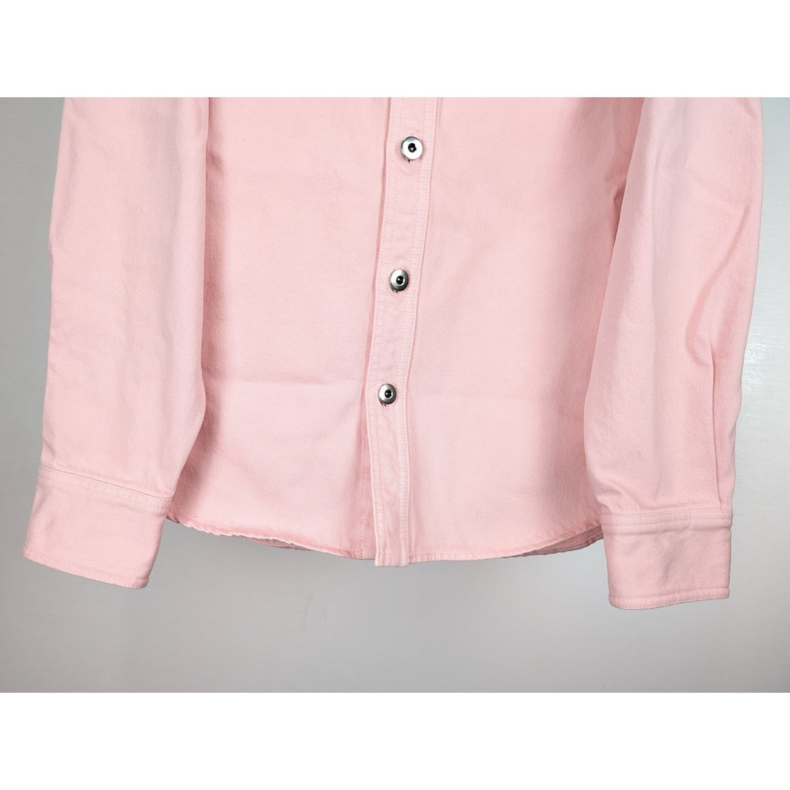 Bottega Veneta o1rshd1 Washed Colorured Denim Shirt in Camelia Size US S / EU 44-46 / 1 - 5 Thumbnail