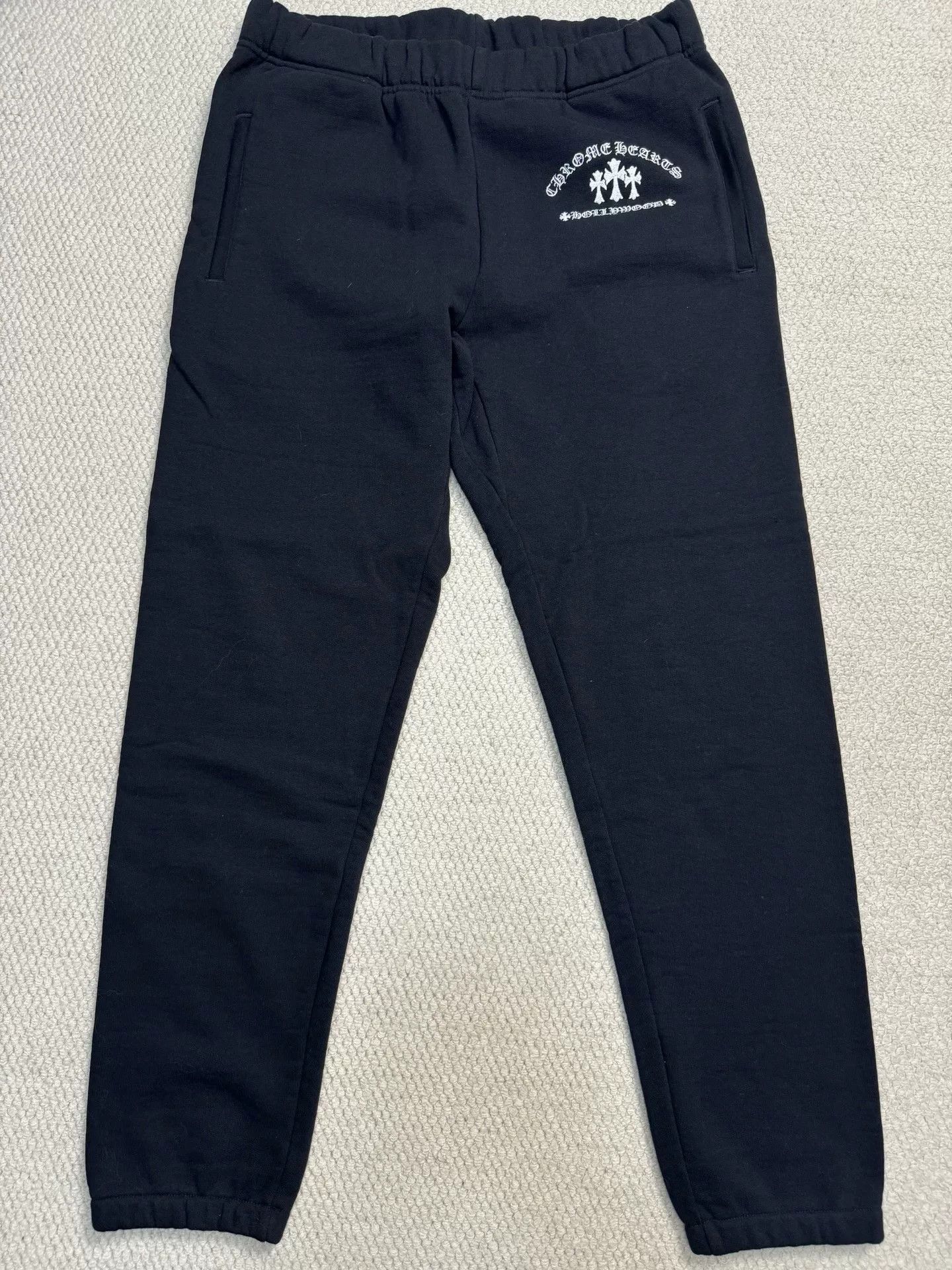 Chrome Hearts Chrome Hearts Cross Embroidery Black Sweatpants Size US 28 / EU 44 - 1 Thumbnail