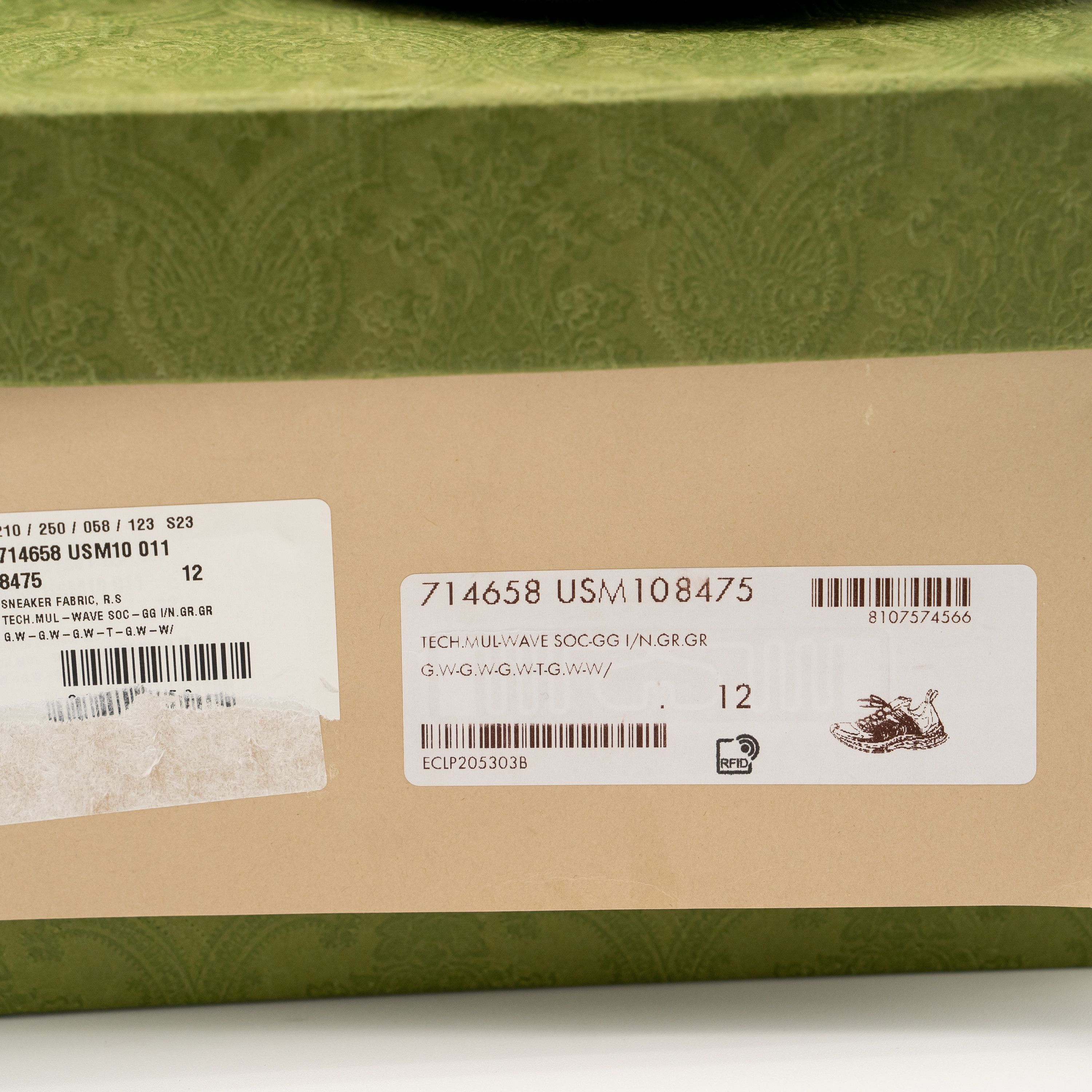 Gucci 12G 12.5 US Gucci Run Sneaker White Black Knit Sneakers Size US 12.5 / EU 45-46 - 8 Thumbnail